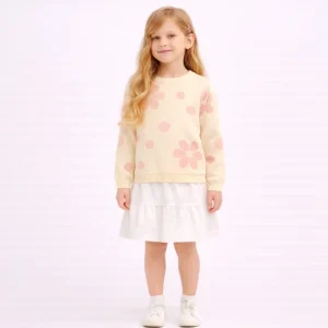 Autumn Winter Style Children’s Sweaters Trendy Kids Knitted Stylish Sweaters Baby Girls’ Cute Sweaters