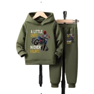 Autumn and Winter Casual Kids Hooded Sweatshirt Cartoon Print Fashion Boys Sweatshirt