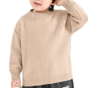 Autumn and Winter Children’s Clothing Boys Sweater Children’s Solid Color Casual Versatile Children’s Sweater