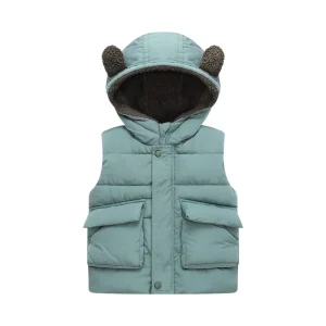 Autumn and Winter Warm Cashmere Girls Vest Casual Sleeveless Waistcoat for Children