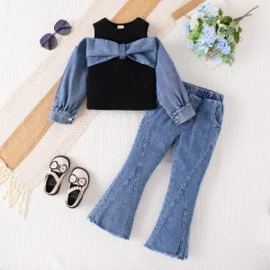 BX250702 Autumn Teen Girl Clothing Set Long Sleeves Polyester Cotton Baby Girl Boutique Clothes