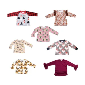 Baby Autumn Top Soft Fabric 0 16 Years Old Custom Style Patterns Girl Shirt Plus Size
