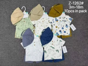 Baby Boy 3pcs Set Summer Style Short Sleeve Polo Shirts & Shorts Casual Toddler Clothes for 3-18 Months
