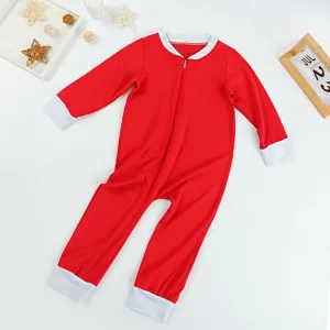 Baby Boys Girls Unisex Cotton Jumpsuit Toddler Babies Zippy Onesie Family Matching Infant Long Sleeve Basic Rompers