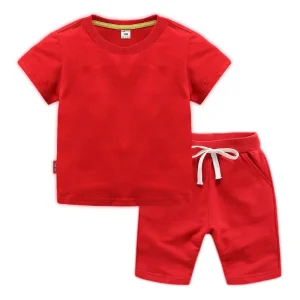 Baby Boys New Casual Fashion Clothing Sets Summer Children’s T Shirt Shorts 2 Pcs Suit Kids Boys Twin Set