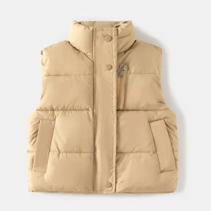 Baby Boys Winter Vest New Children Clothing Zipper Vest Baby Sleeveless Thick Cotton Coat Thickened Top