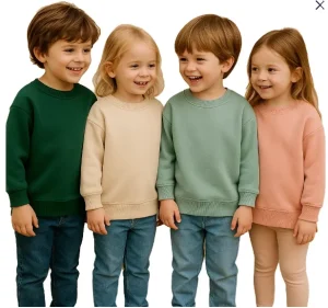 Baby Clothes Kids’ Winter Boys Girls Hooded Fleece Sweater Thick Pullover Cute Organic Cotton Baby Hoodie