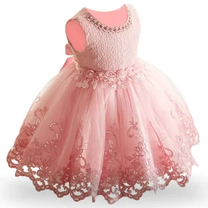 Baby Clothing Girl Birthday Party Dress Sequin Lace Christmas Princess Dress Children Wedding Dress 1 2 3 Year