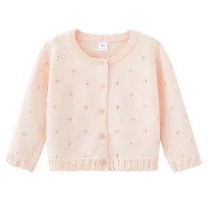 Baby Girl Cardigan Sweater Solid Color Knit Cardigan for Toddler Long Sleeve Button Down Knitwear Newborn Knit Outerwear