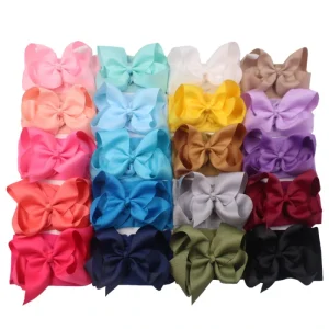 Baby Girl Headbands With Bows Newborn Infant Toddler Nylon Hairbands Hair Accessories