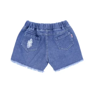 Baby Girls Denim Shorts Ripped Jeans Short Pants Elastic Waist