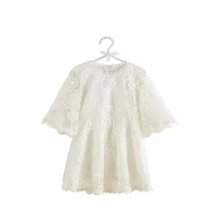 Baby Girls Party Princess Lace Dress One Piece Kids Clothing Stylish Baby Fancy Frocks