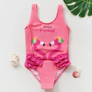 Baby Girls Swimwear Printed One Piece Beachwear Children’s Swimwear Manufacturer