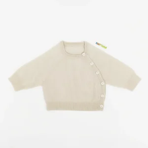 Baby Girls and Boys Crew Neck Pullover Cashmere Sweater
