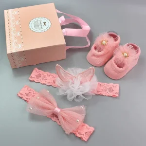 Baby Headband Children Kids Hair Accessories Set for Children Gift Birthday Sweet Fabric