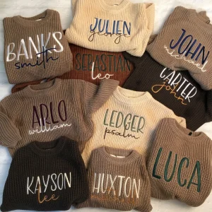 Baby Pullovers Knitwear Winter Toddler Kids Clothes Plain Knitted Boys Girls Baby Sweaters