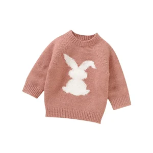 Baby Sweaters Newborn Boys Knitwear Lovely Bunny Baby Girl Pullover Autumn Winter Kids Clothing