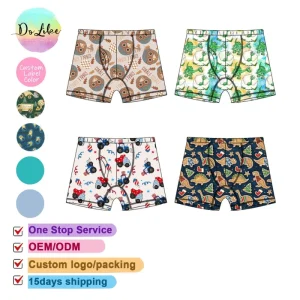 Bamboo Baby Underwear Kids Shorts Summer Panties Boxers for Boys Character Printed Clothing