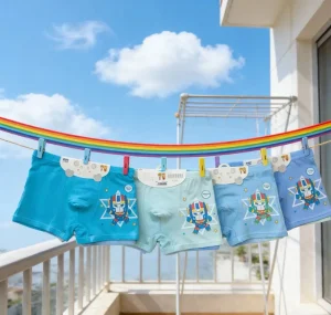 Bamboo Fiber Cotton Breathable Anti-Bacterial Eco-Friendly Children’s Underwear for Boys Customized Boxers