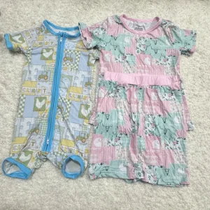 Bamboo Pajamas Mystery Box Bamboo Pajama Bamboo Pajamas Short Sleeve Shorts Sleepwear Suit Summer
