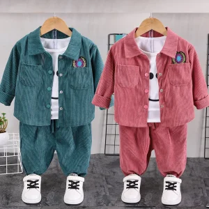 Baseball Uniform Suit Autumn Baby Handsome Korean Version Kids Clothing for Custom Design