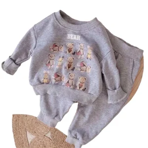 Bear Little Girls Clothing Suit Girl Sets Softy Autumn Girl’s Clothing