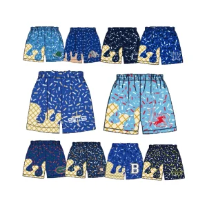 Blue Ice Sprinkle Kids Boys Team and Muay Thai Shorts Shorts Men