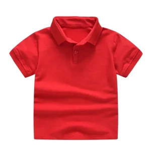 Boutique Custom Color Kids Casual Polo Shirt High Quality V Neck T Shirts for Boys and Girls Kid High Quality Clothing