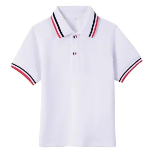 Boy Casual Shirt 100% Cotton Striped T-Shirt for Kids & Children Polo Neck Compressed Sizes 2Y to 8Y