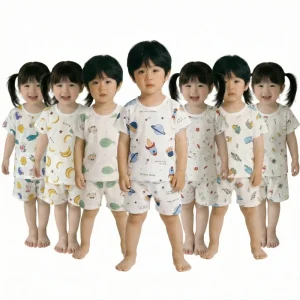 Boy Clothes Summer 2 Pcs Cotton T Shirt and Pants Sets for Boys