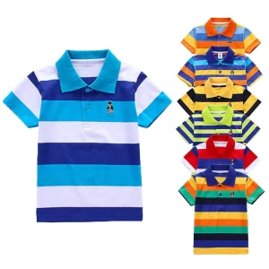 Boy T shirts&polo Shirts Kids Tshirt Summer Clothes Clothing Kid Child T shirt Striped Boys Shirts Boys T shirts Polo Shirts