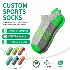 Boys Ankle Athletic Socks 6 Pairs Half Cushioned Low Cut ODM for Little Big Kids Spring Anti Bacterial Custom Logo