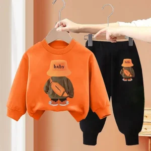 Boys’ Autumn Suit Children’s Autumn Sweater Fashionable Children’s Spring and Autumn Boys Hoodies