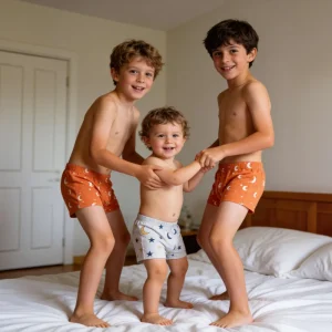 Boys Bamboo Boxer Briefs 3Pack Ultra Soft Breathable Underwear Tagless OEKO TEX Certified Comfort Trunks for Toddlers&Kids