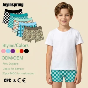 Boys Cartoon Underwear Eco-Friendly Breathable Stretchy Fabric 0-20 Years Custom Printing Boxer Shorts Briefs