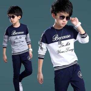 Boys Clothes Sport Suit Casual Boys Clothing Sets Autumn Letter Two Pieces Children Clothing Set Kids Tracksuit Clothes