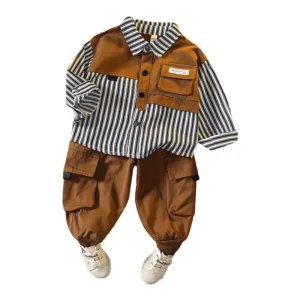 Boys Clothing Sets Autumn Boys Clothes New Style Boys Shirt Two Piece Set