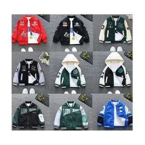 Boys Clothing Spring Autumn Children’s Coats Outwears Baby Boys Jackets Casual Hooded Jacket for Kids Boy 1-10Years