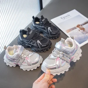 Boys Girls Children’s Sports Shoes Spring Autumn Solid Color Breathable Lightweight Comfortable Torre Shoes