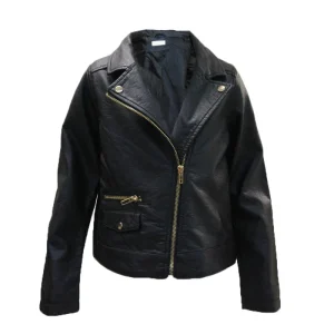 Boys Girls Spring Coats Kids Baby Clothes Leather Jacket
