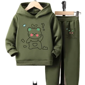 Boys Hooded Sweatshirt Fall Cartoon Printed Sweatshirt Set Casual Boys Sweatshirt