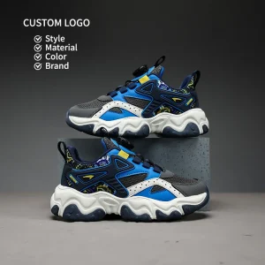 Boys’ Kids’ Spring New Arrival Mesh Breathable Youth Anti Slip Running Athletic Shoes