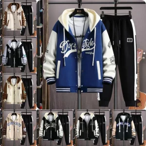 Boys New Autumn and Winter Hoodie Set School Style Fashion Hooded Sports Leisure Loose Trend