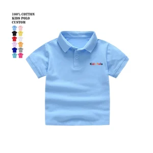 Boys Polo Shirt 2 7T Children’s Short Sleeves T shirts High Quality Shirt 100% Cotton T Shirt Kids Tees Summer Child Clothes
