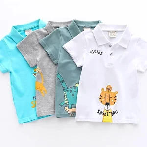 Boys Polo Shirt Children’s Short Sleeves T-shirts High Quality Shirt Cotton T-shirt Kids Tees Summer Child Clothes