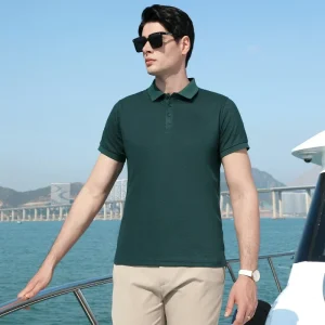 Boys Polo T Shirts Custom Logo Printing Sublimation Combed Cotton Breathable Light Wear Knitted Twill