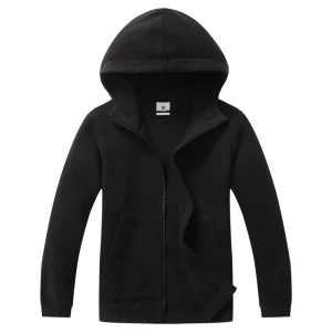 Boys Pullover Custom Printing Embroidery Zipper Hoodies Full Zip Hoodie