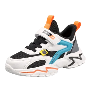 Boys’ Shoes Mesh Surface Breathable Soft Bottom Lightweight School Students Running Kids Sports Shoes