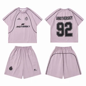 Boys Summer Quick Dry Moisture-Wicking Breathable Nylon Basketball Set Sports Uniform Short Sleeve Jersey Shorts Kids