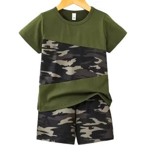 Boys Summer Sports T Shirt Set High Quality Kids Clothing New Casual Boys Clothing Sets
